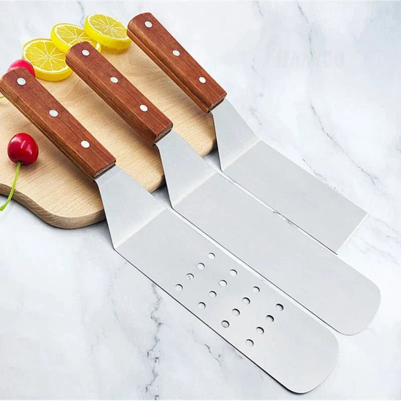 BBQ Spatel i Rustfrit Stål – Grillspatel med Stabil Klinge & Ergonomisk Greb
