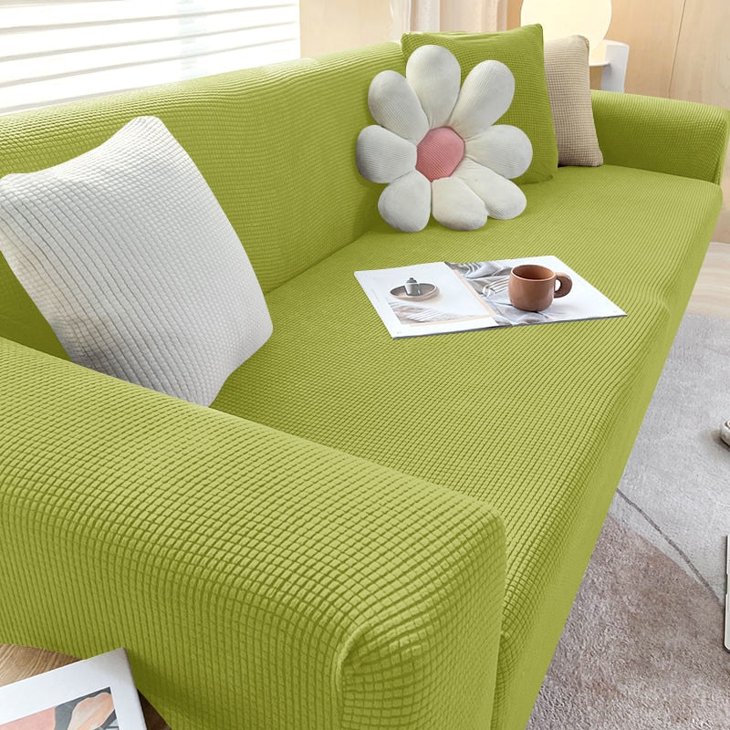Elastisk Sofa Betræk Antiskrid Bagside Vaskbar Passer til 1 til 3 Sæders Sofaer
