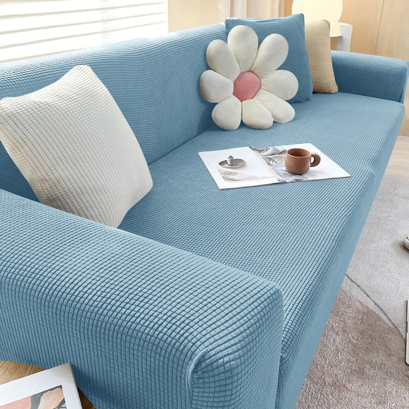 Elastisk Sofa Betræk Antiskrid Bagside Vaskbar Passer til 1 til 3 Sæders Sofaer