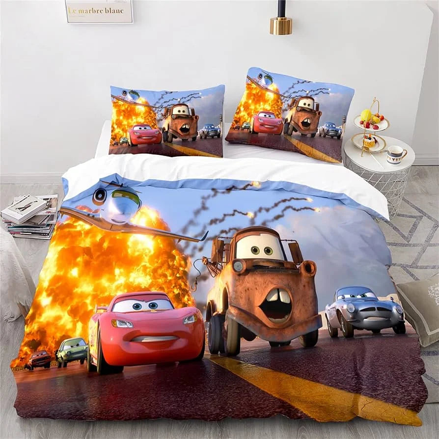 Cars Lightning McQueen Sengetøjssæt – Sjovt og Komfortabelt Sæt til Børn