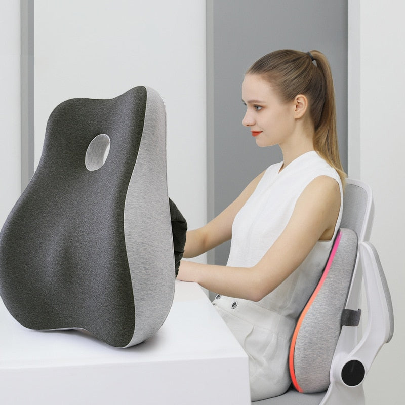 NovaLum Memory Foam Lændepude til Bil og Kontorbrug