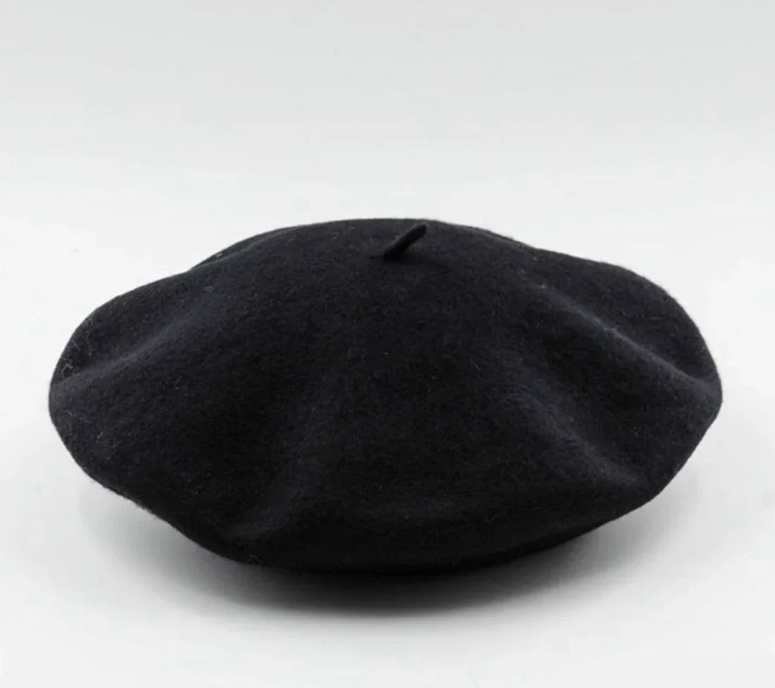 Klassisk Beret – Blødt filtstof, tidløst design & behagelig pasform