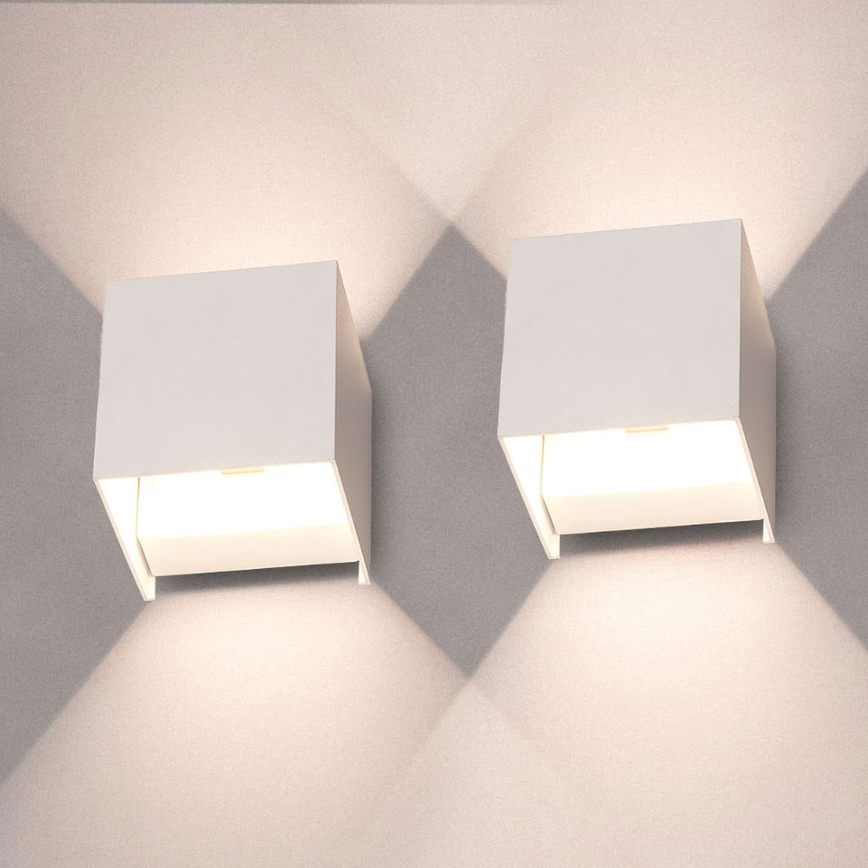LED-terning væglamper | 1+1 Gratis