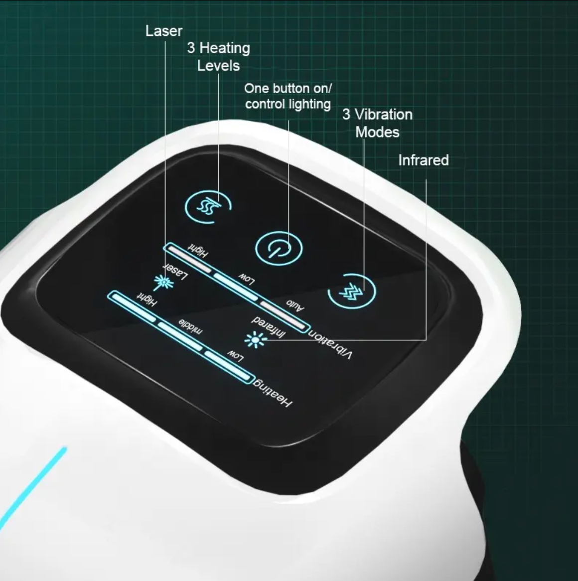 Smart Elektrisk Knæmassager Med Blid Komfort og Afslapning