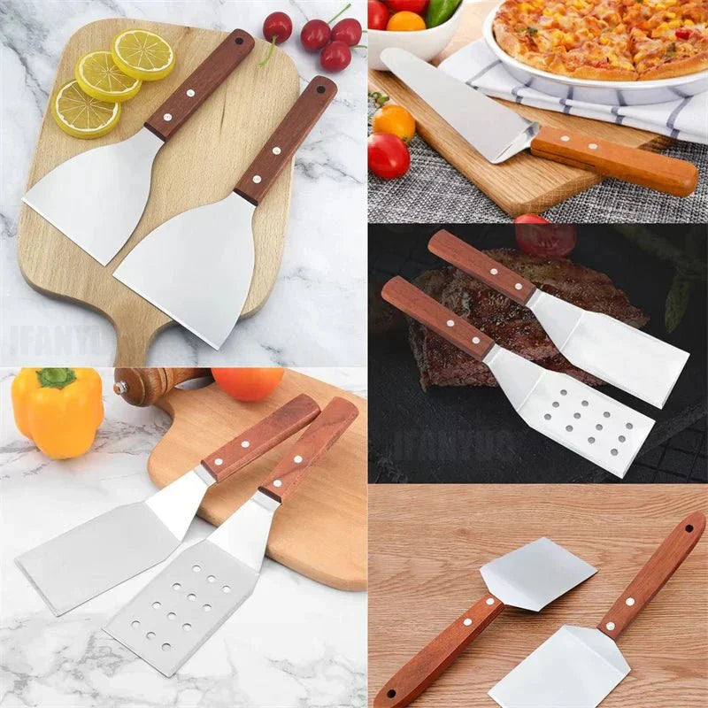 BBQ Spatel i Rustfrit Stål – Grillspatel med Stabil Klinge & Ergonomisk Greb