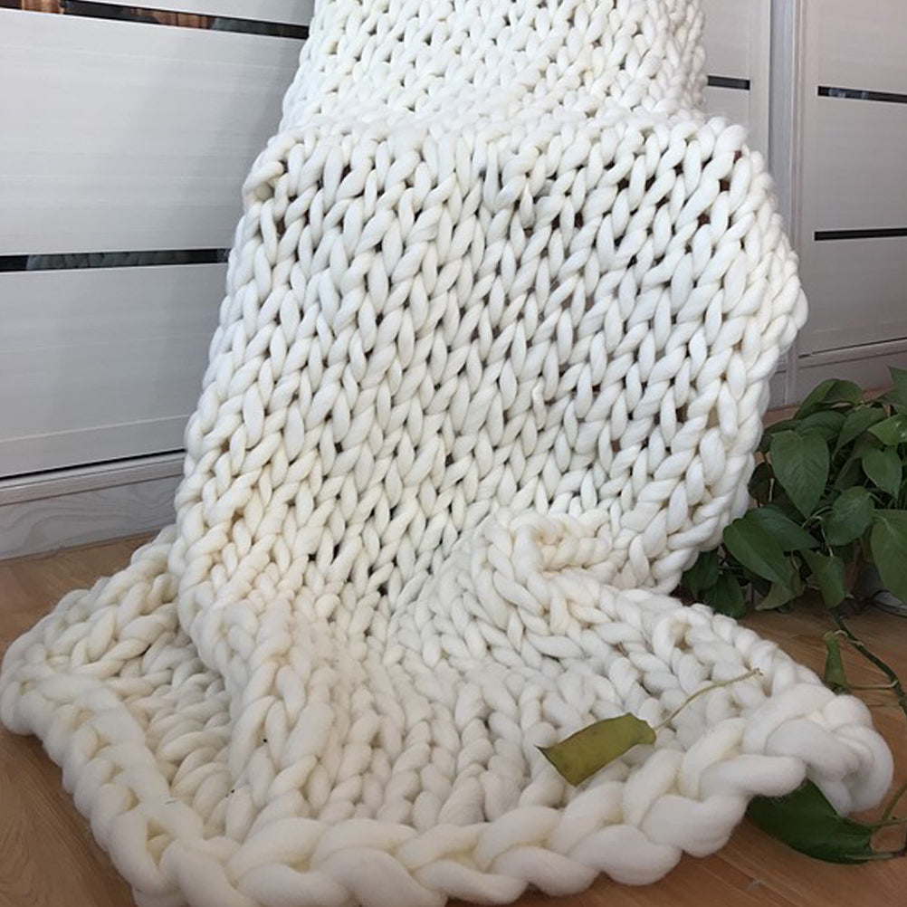 CozyWeave – Elegant plys tæppe med et tidløst tekstureret design