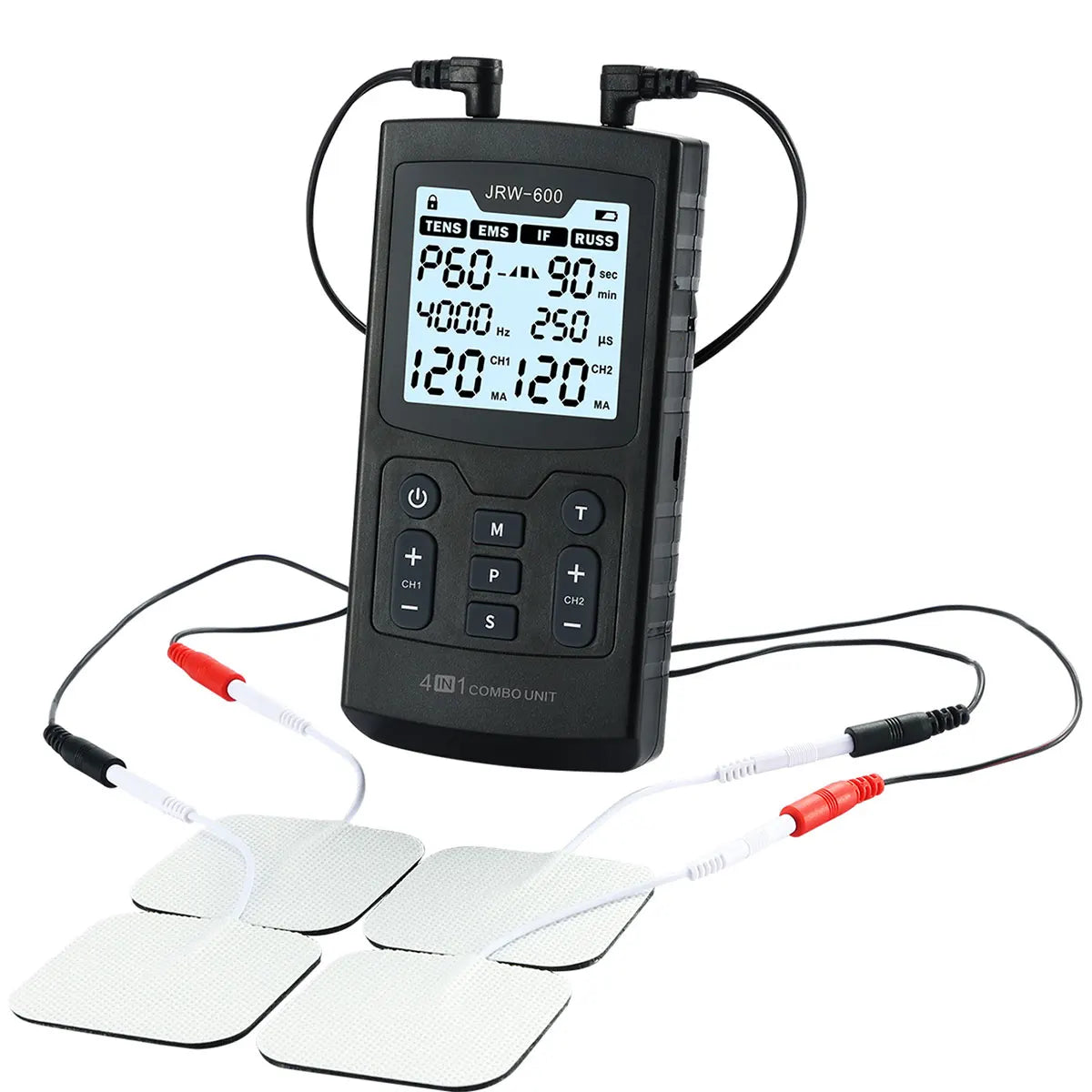 4-i-1 Multi-Mode Terapi Enhed Med 120 Intensitetsniveauer Og 60 Programmer