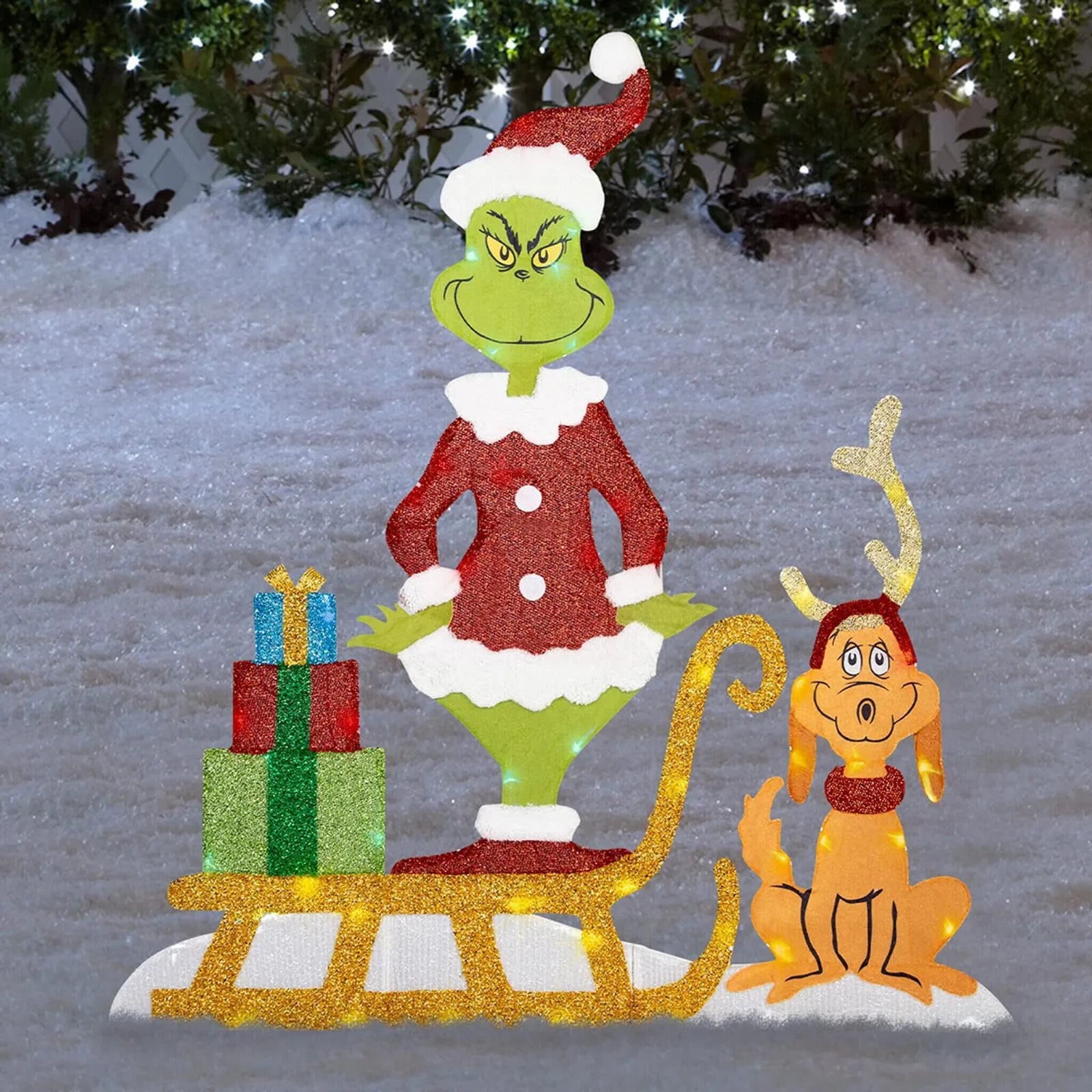 Grinch Julepynt - Glade Have Lyskæder til Højtiden