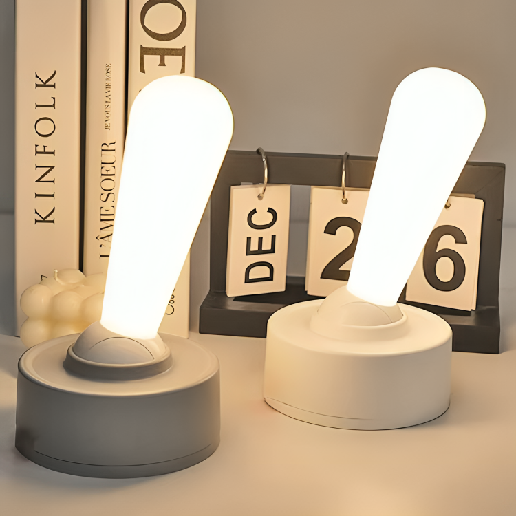 Natbordlampe & Akku Bordlampe | LED Dimmable Gulvlampe i moderne Joystick-design | GlowDo