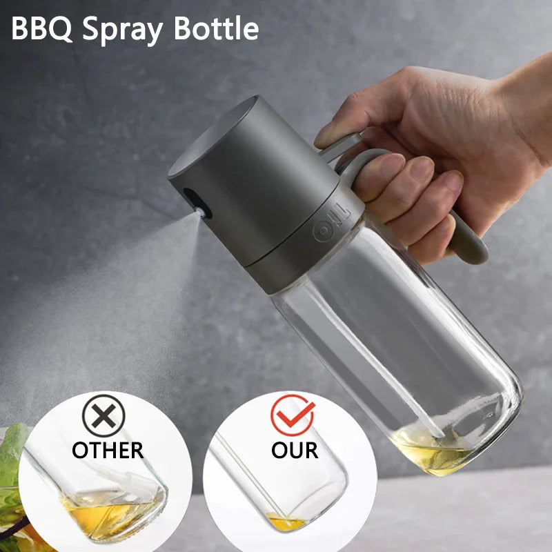 Gourmet Mist 250ml Høj Borosilikatglas Olie Sprayflaske – Perfekt til Sund Madlavning