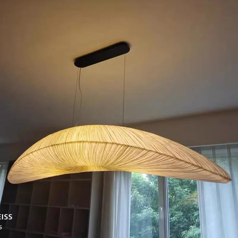 Aurelia Hvid Pendel Lampe Med Stof Kranse