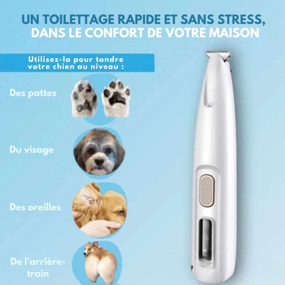 SilentPet Trimmer – Stille pels trimmer til sensitive områder på hunde & katte