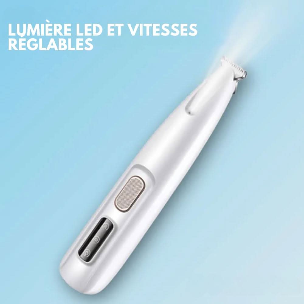 SilentPet Trimmer – Stille pels trimmer til sensitive områder på hunde & katte