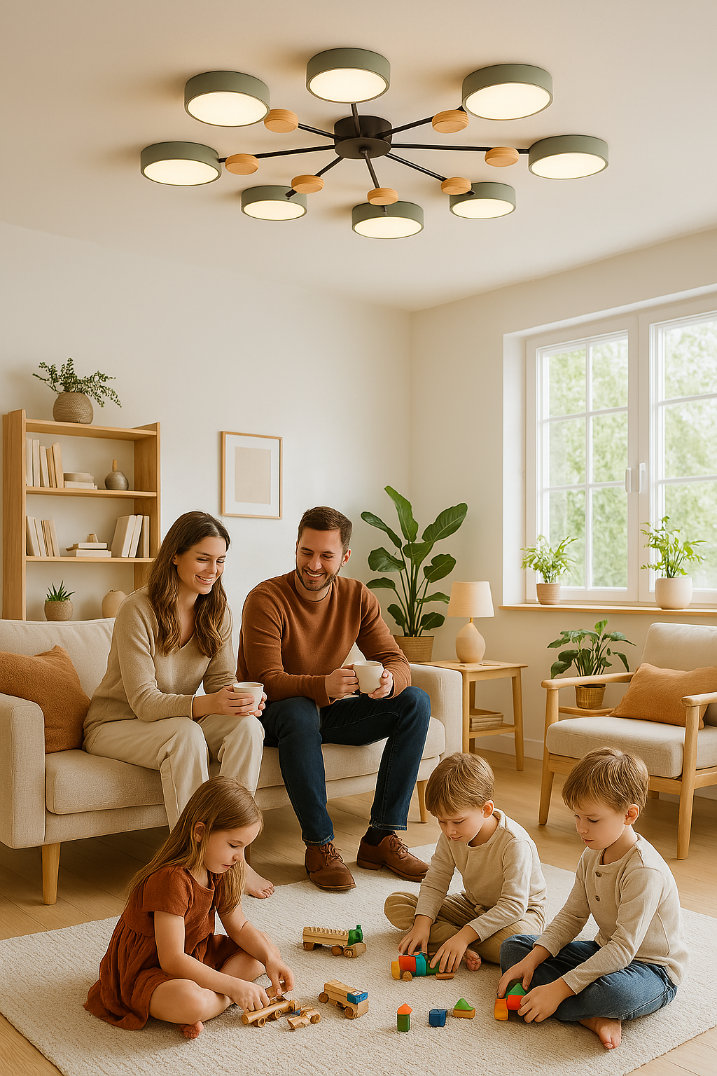 Skandinavisk Loftlampe – Forgrenet Design, Stilfuld & Bæredygtig med LED-teknologi