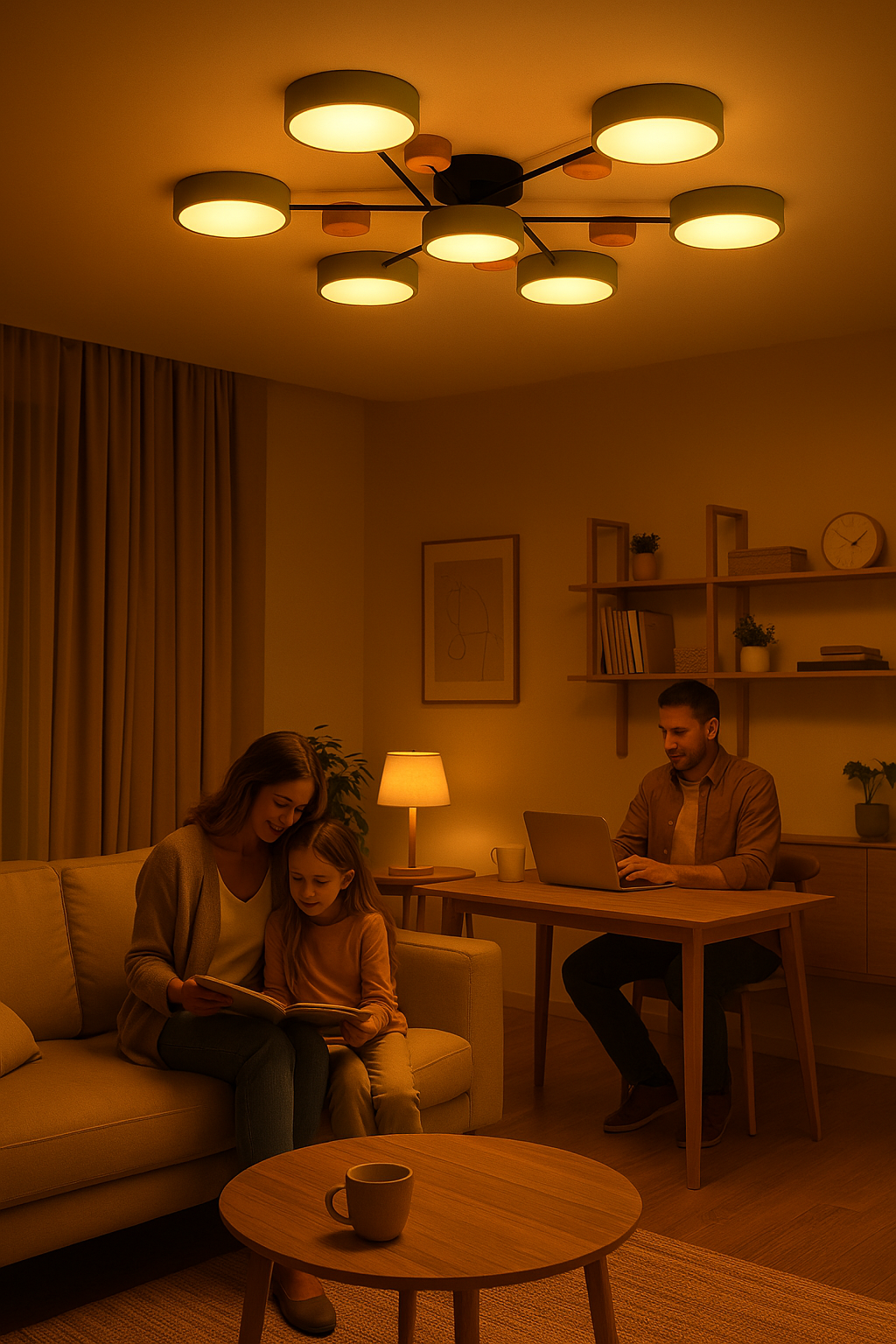 Skandinavisk Loftlampe – Forgrenet Design, Stilfuld & Bæredygtig med LED-teknologi