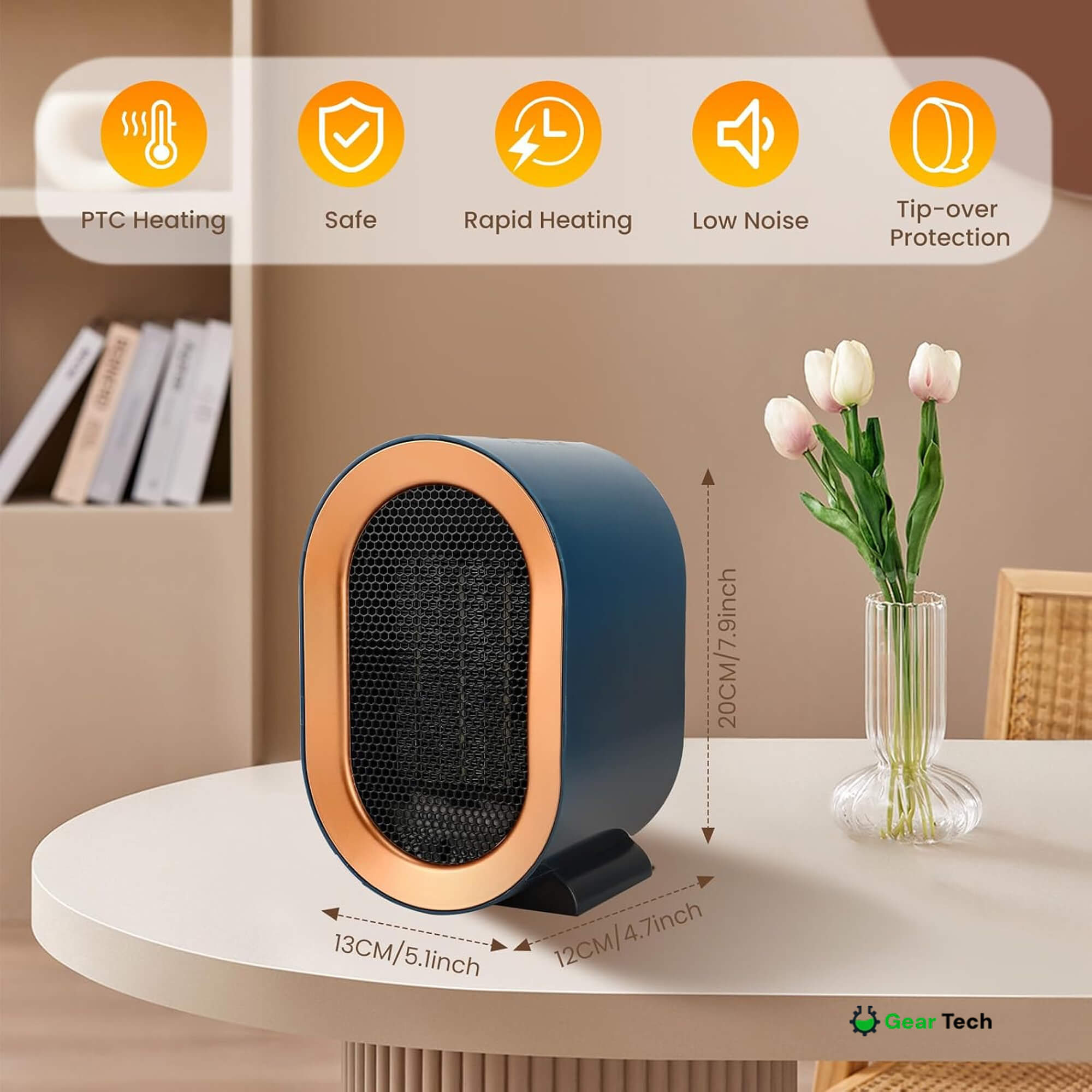 NexaHeat Effektiv Elektrisk Varmer Til Kompakte Boligarealer