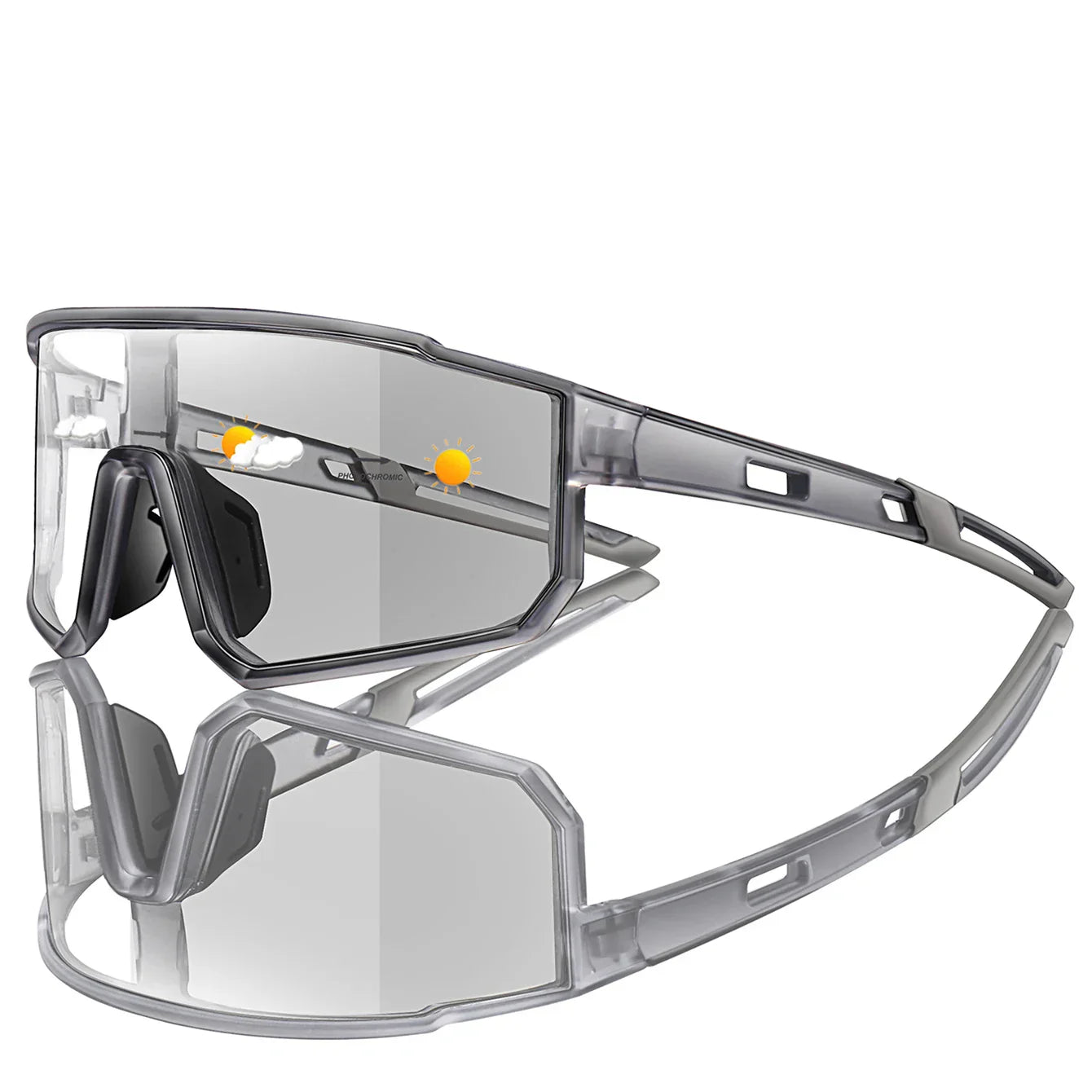 Sport Solbrille – Selvtønnende glas med UV-beskyttelse & Let ramme