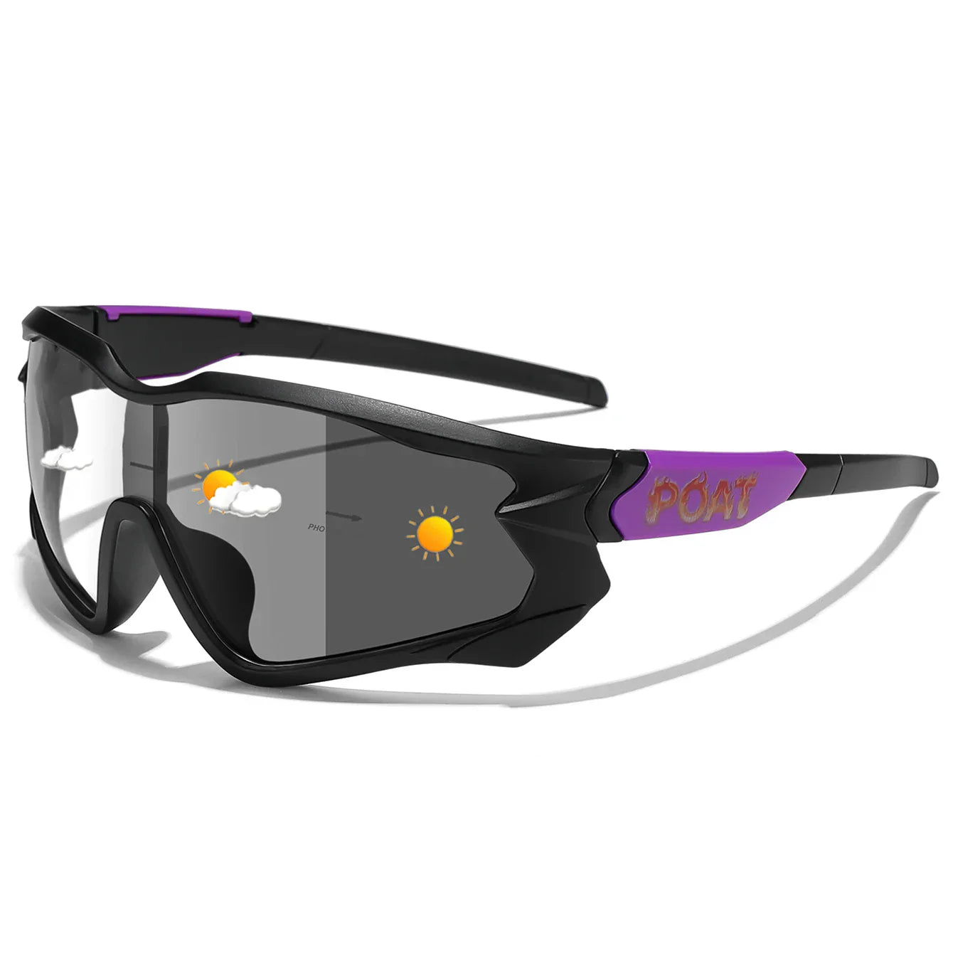 Sport Solbrille – Selvtønnende glas med UV-beskyttelse & Let ramme