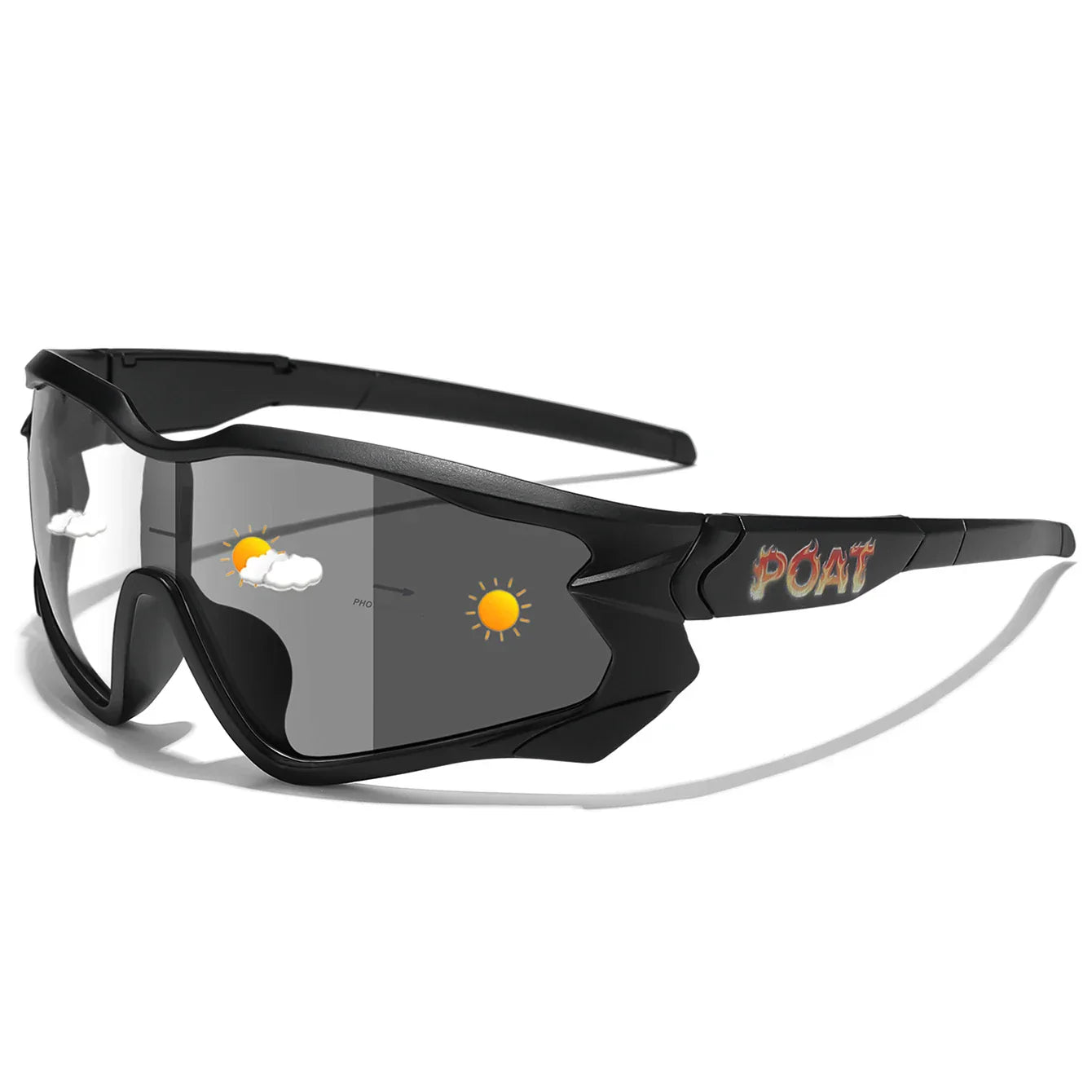 Sport Solbrille – Selvtønnende glas med UV-beskyttelse & Let ramme