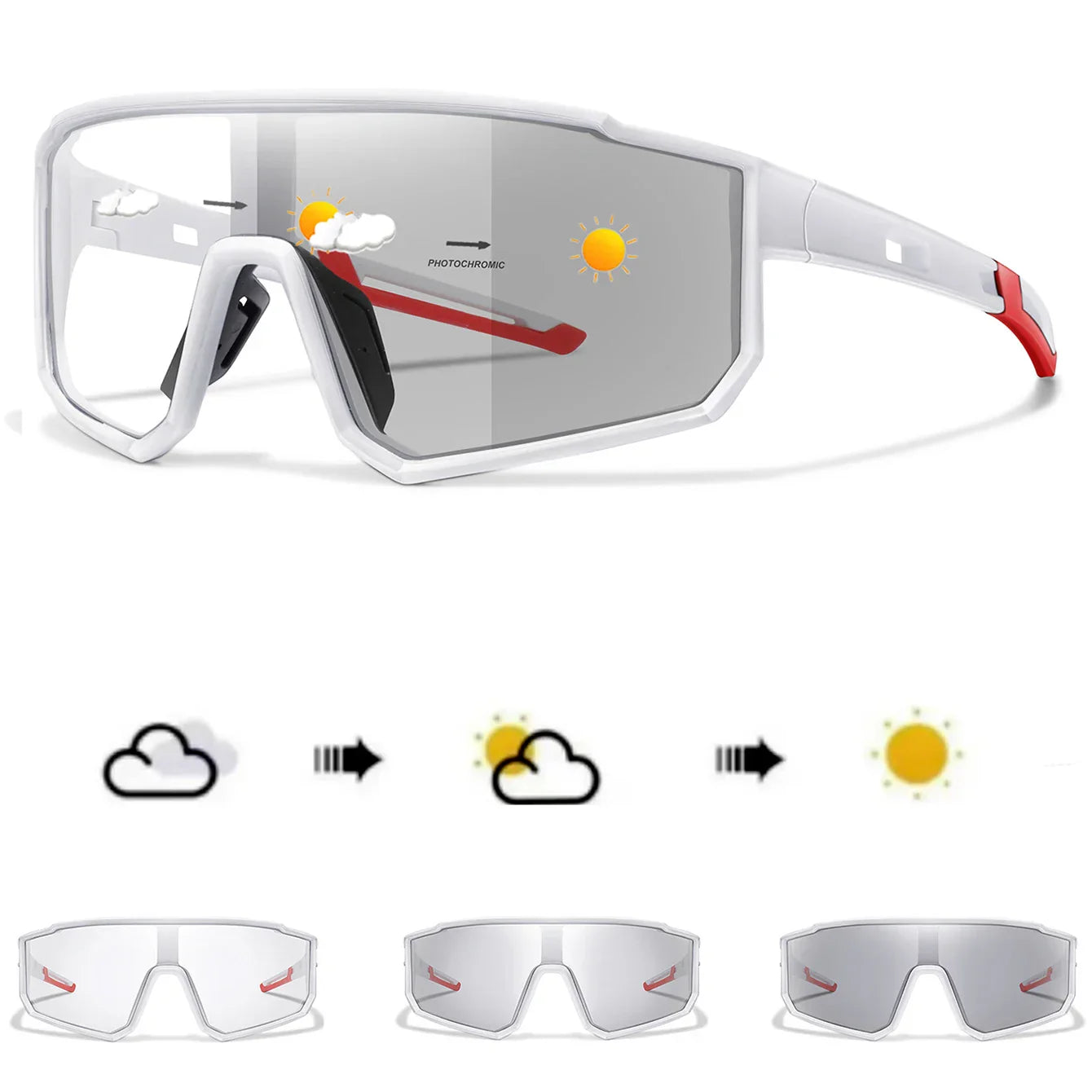 Sport Solbrille – Selvtønnende glas med UV-beskyttelse & Let ramme