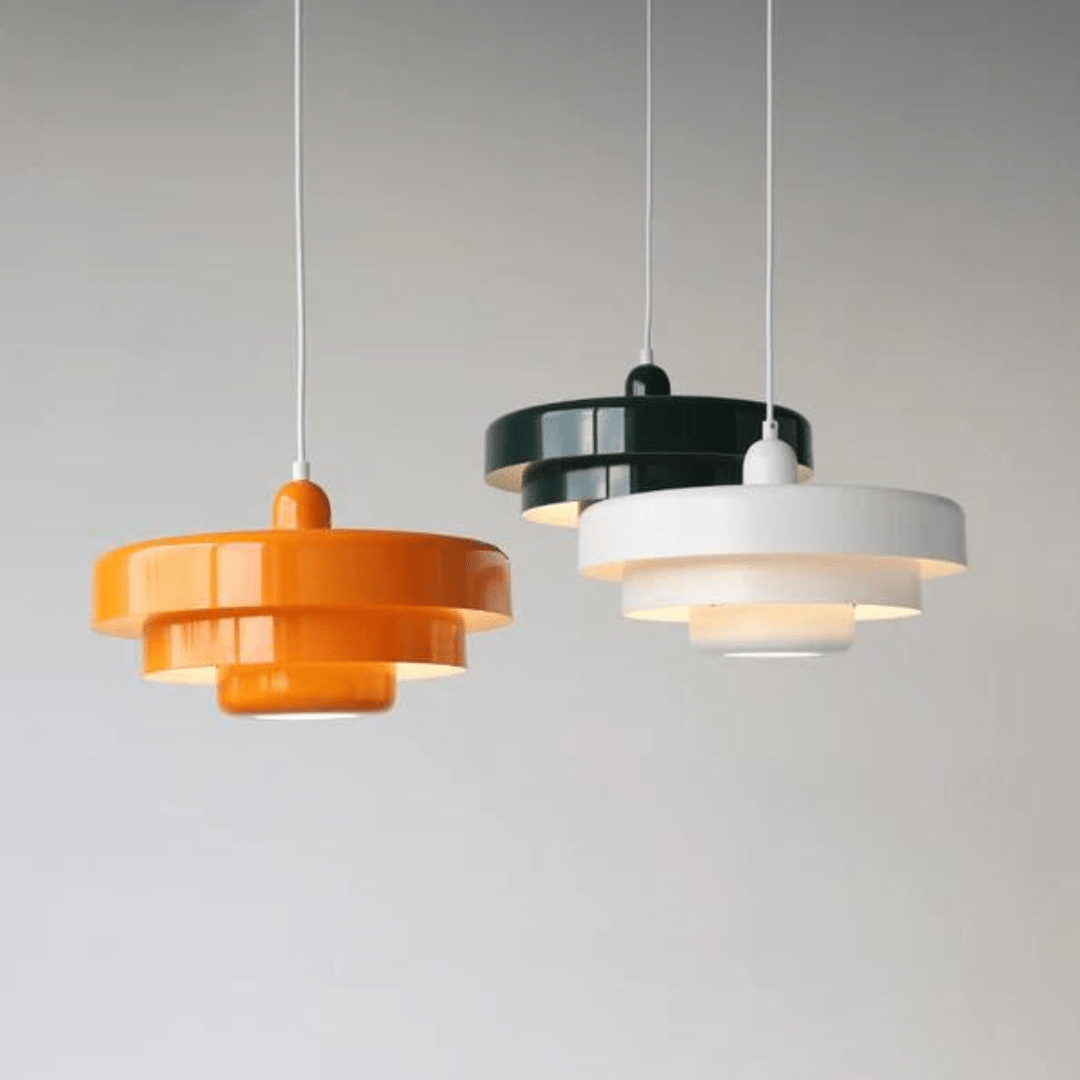 Pendellampe 3 Niveauer – Moderne, Metal & Makron Farver