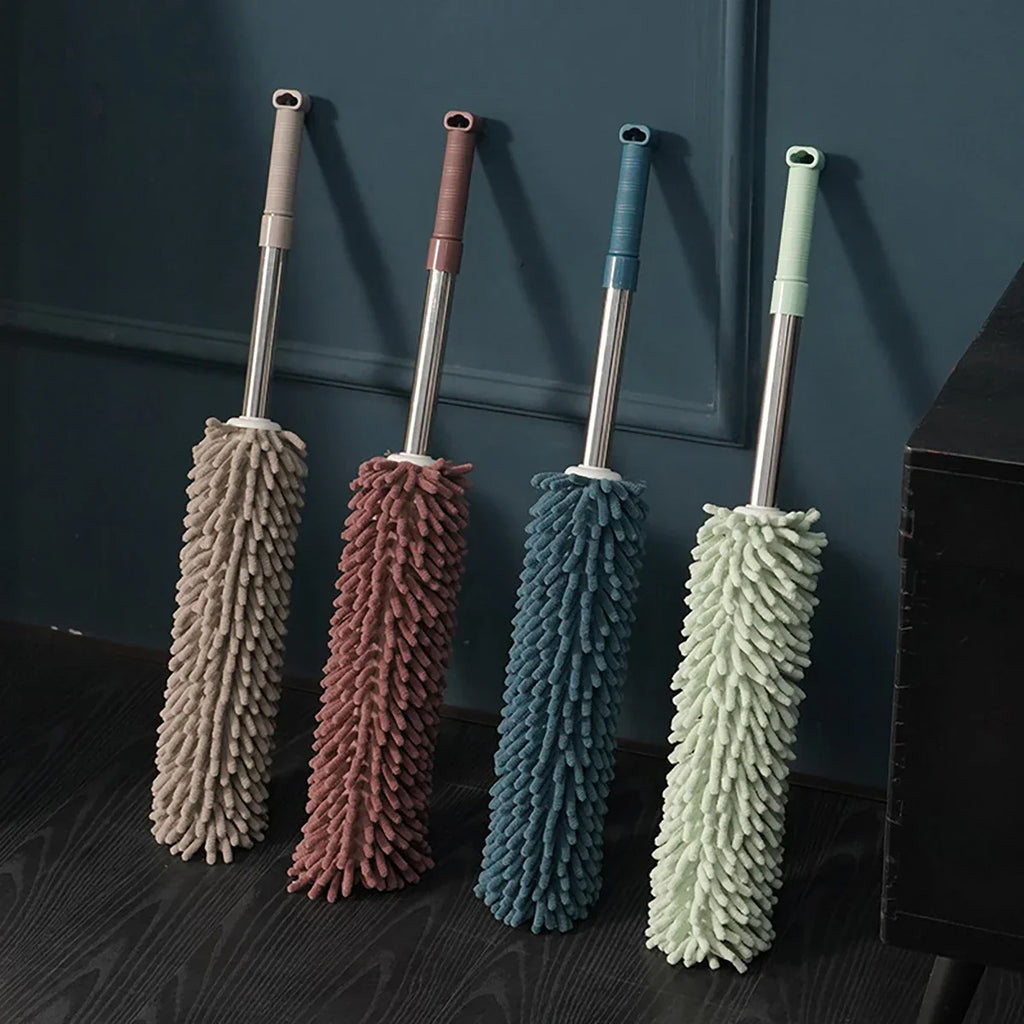 Teleskopisk Støvekost – Fleksibel Mikrofiber Rengøringsværktøj med Ergonomisk Greb & Effektiv Støvoptagelse