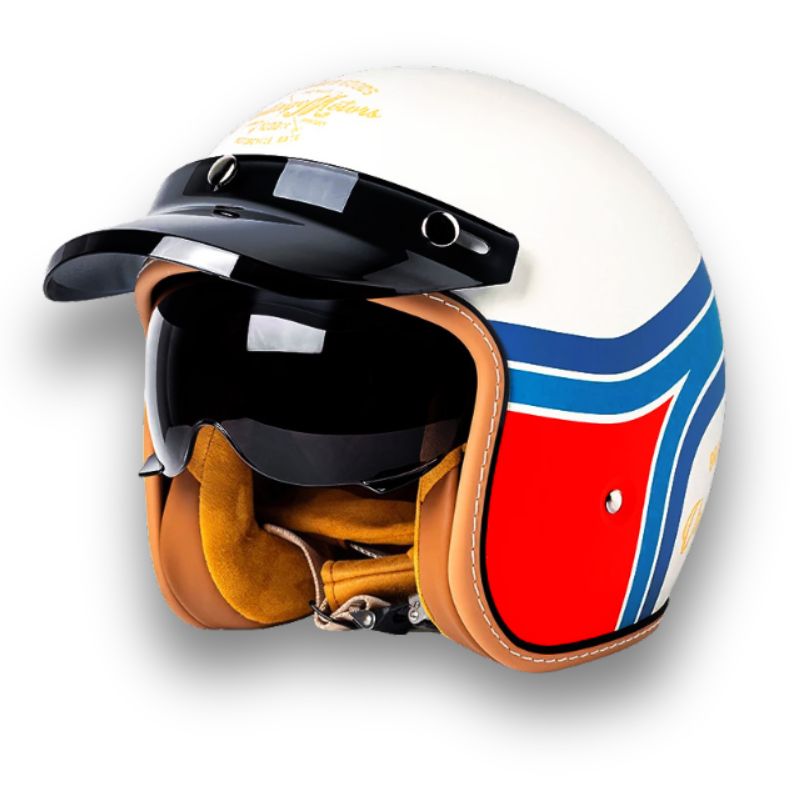 Evercrest Heritage Roadster Hjelm DOT ECE Certificeret