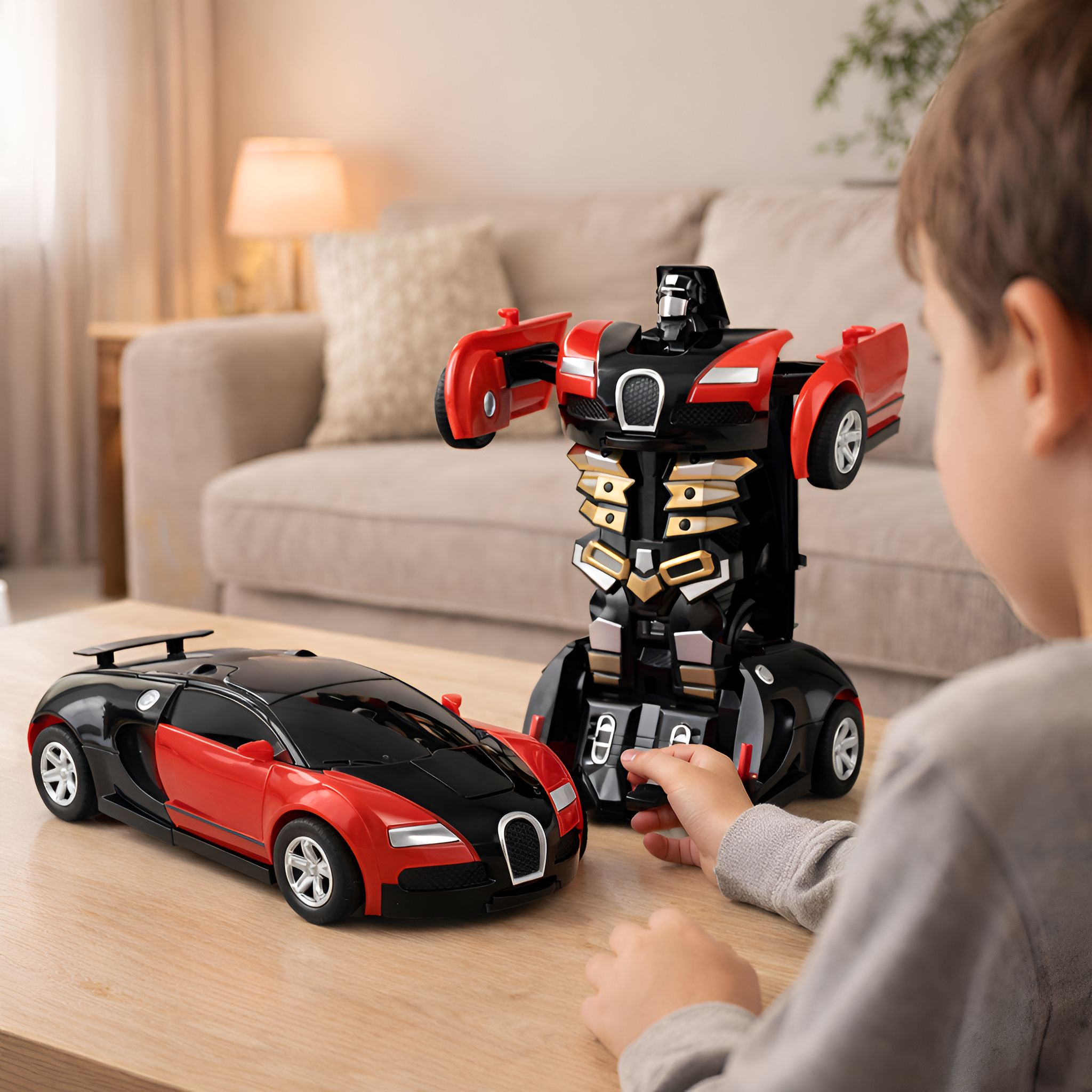 Orionis - 2-i-1 Transformations Robot Bil Legetøj