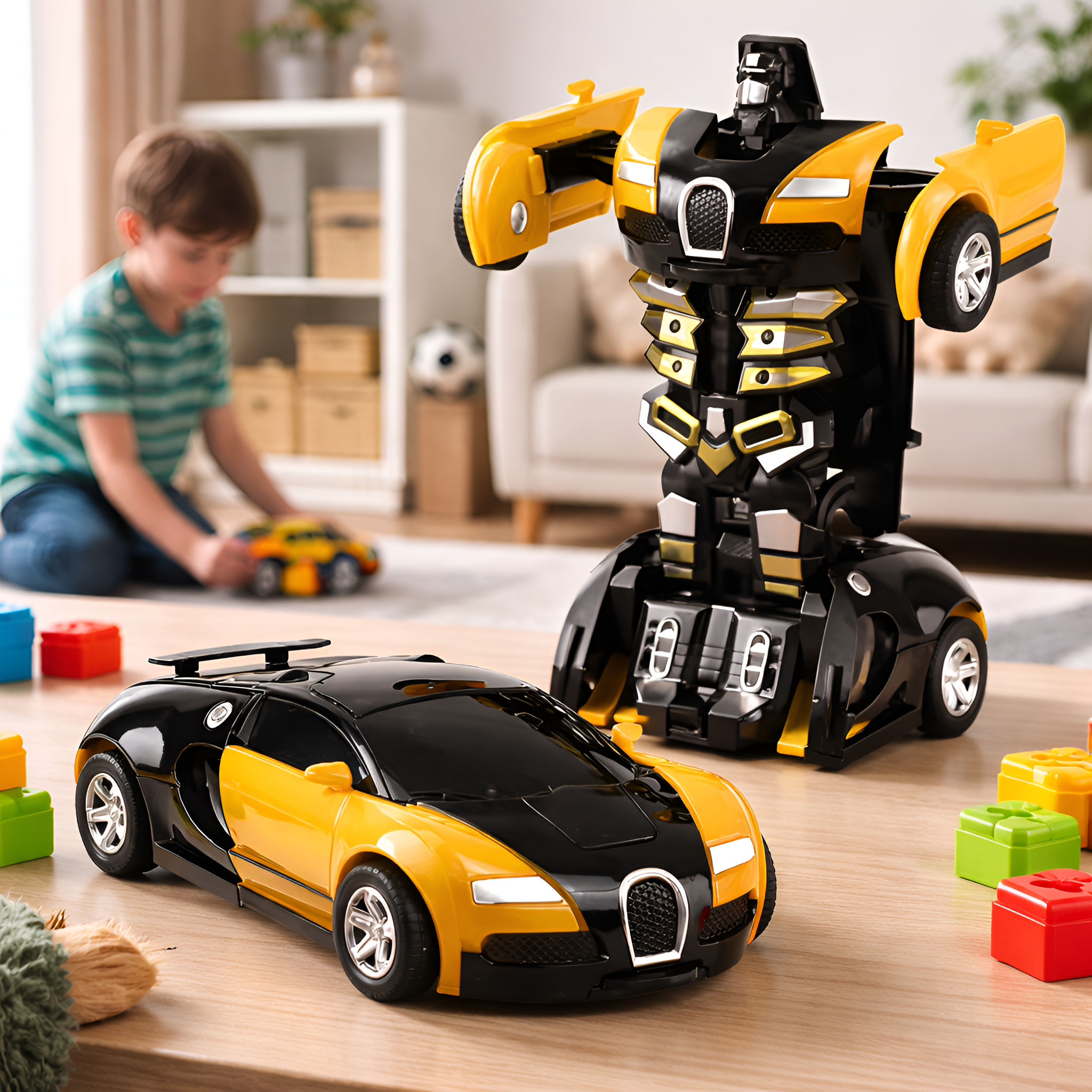 Orionis - 2-i-1 Transformations Robot Bil Legetøj