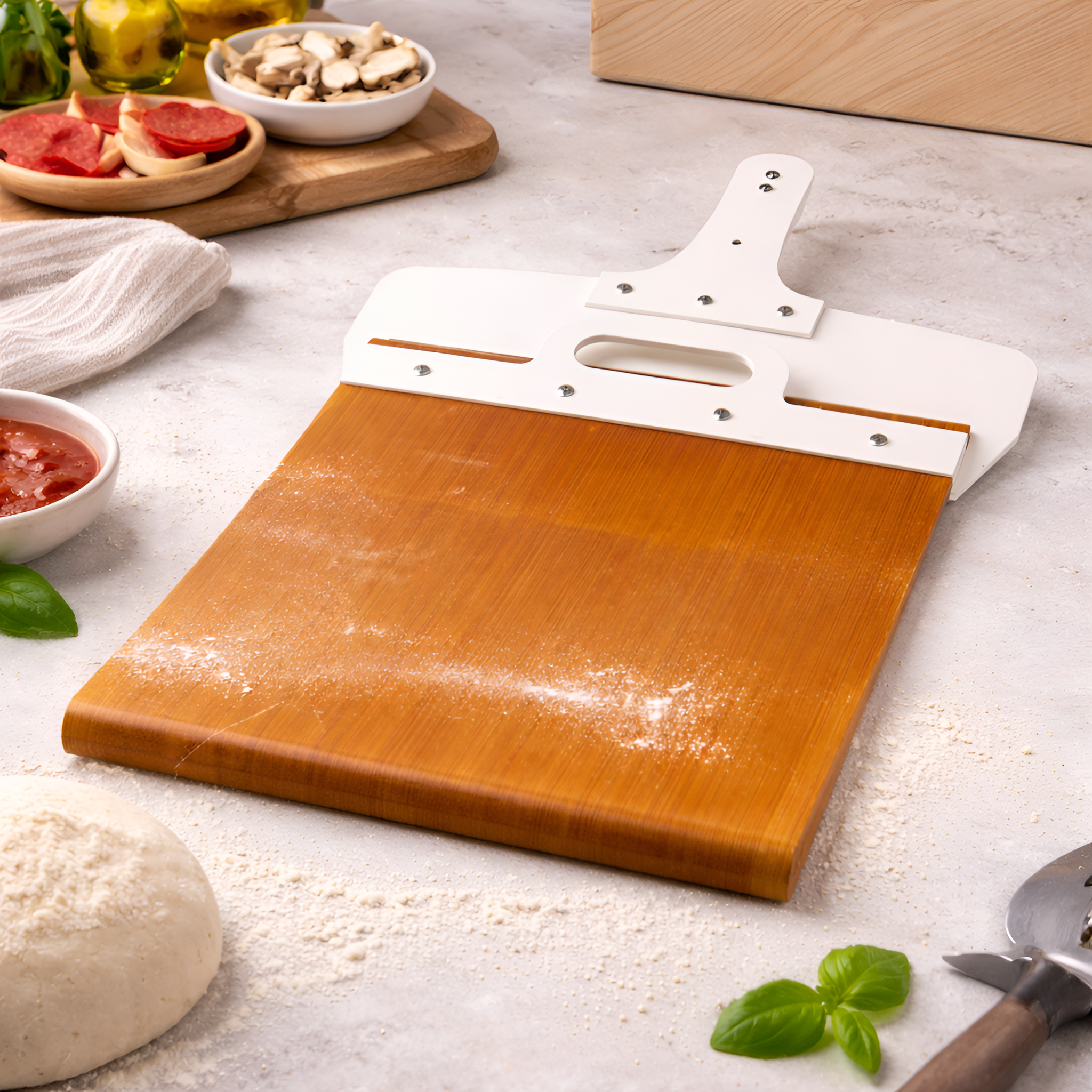 Kaida - Glidende Pizzaspade Non-Stick Bagning