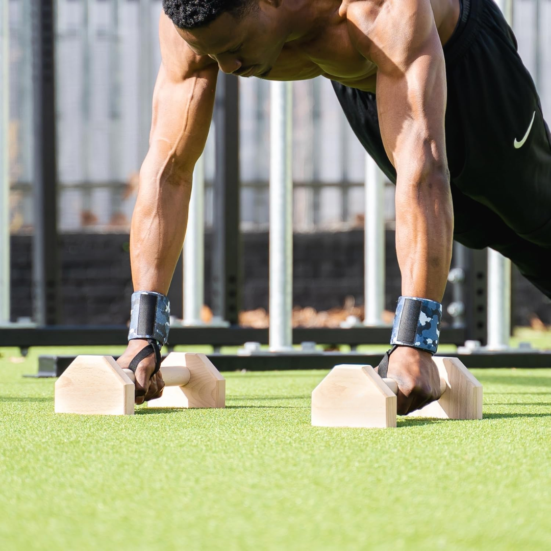 Calisthenics PowerBars – Kraftige Træ Push-Up Støtter