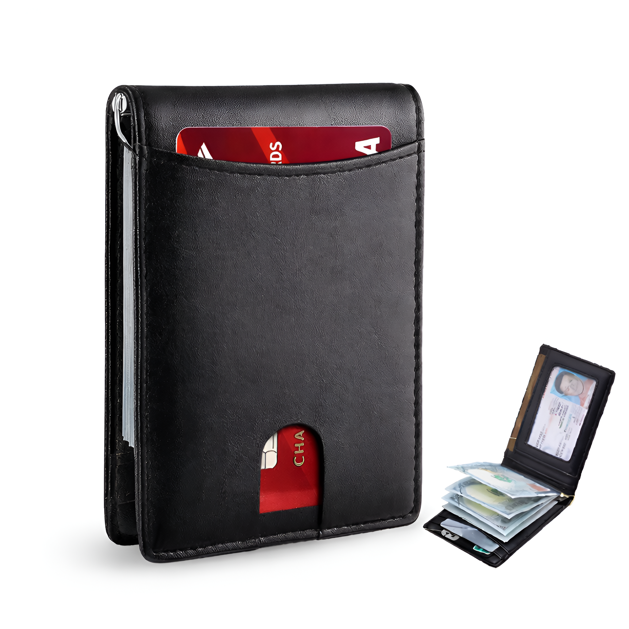 Callixtos - RFID Læder Herre Pung Slim Card Holder