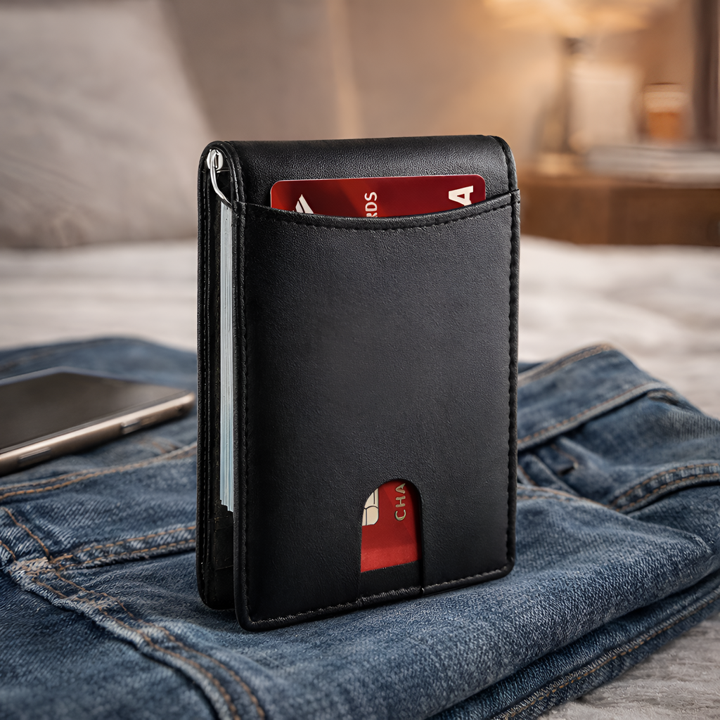 Callixtos - RFID Læder Herre Pung Slim Card Holder