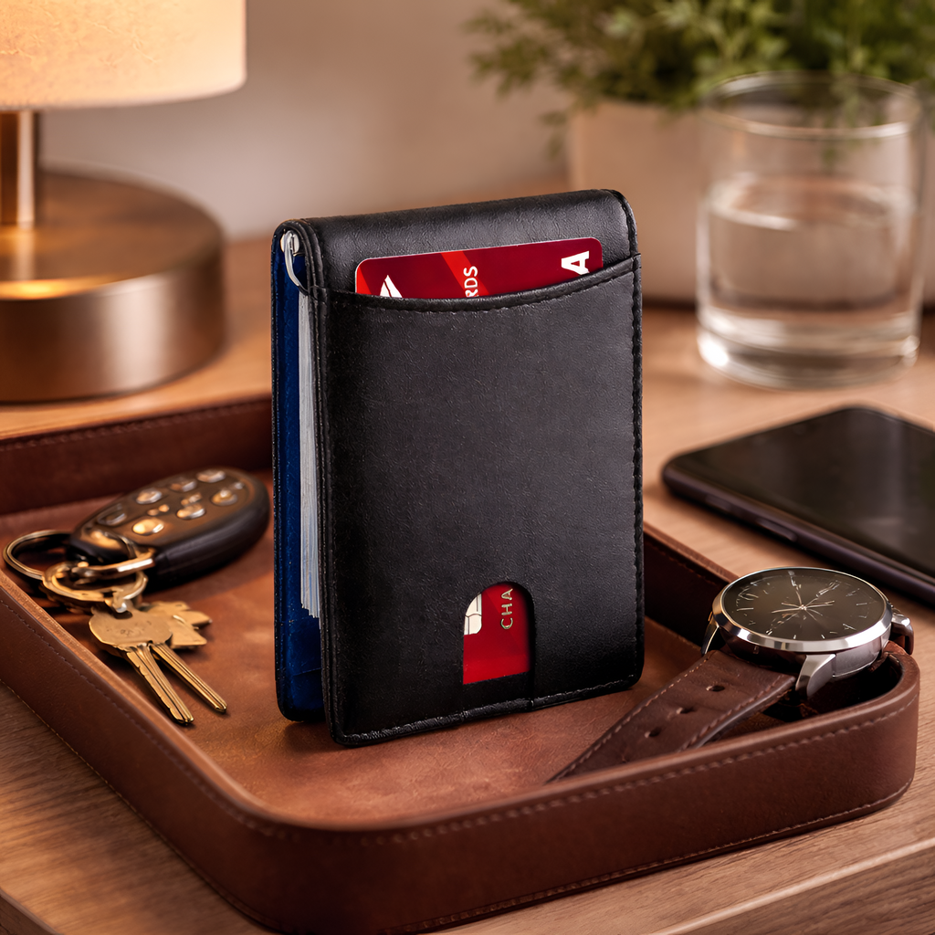 Callixtos - RFID Læder Herre Pung Slim Card Holder