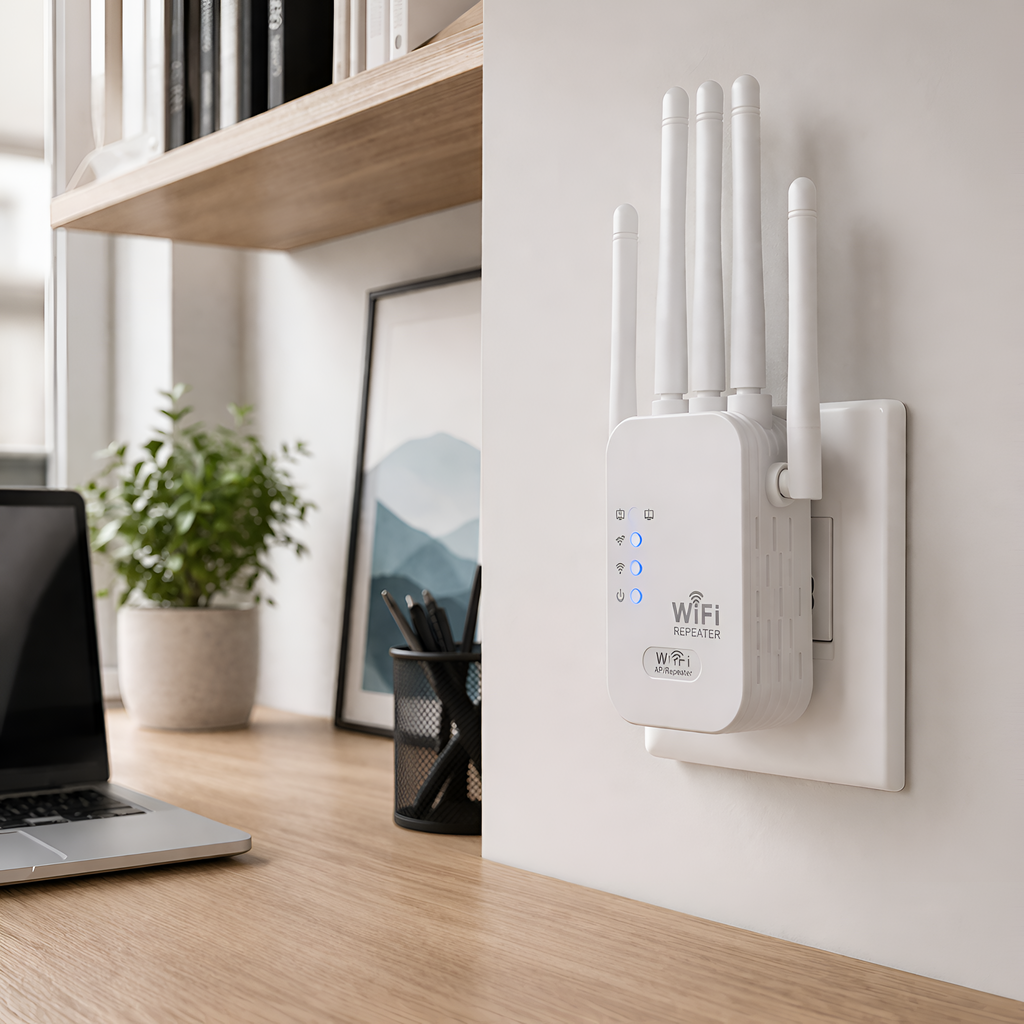 Mela - 1200Mbps dual band WiFi forstærker
