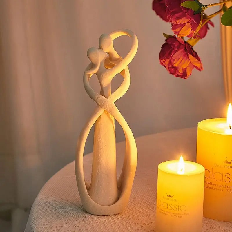 Tidøs, elegant og symbolsk kærlighedsskulptur