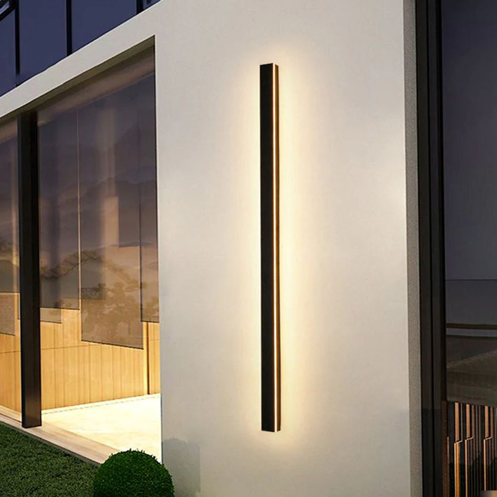 Nyx Black LED Finish Edition Linear Væglampe Udendørs