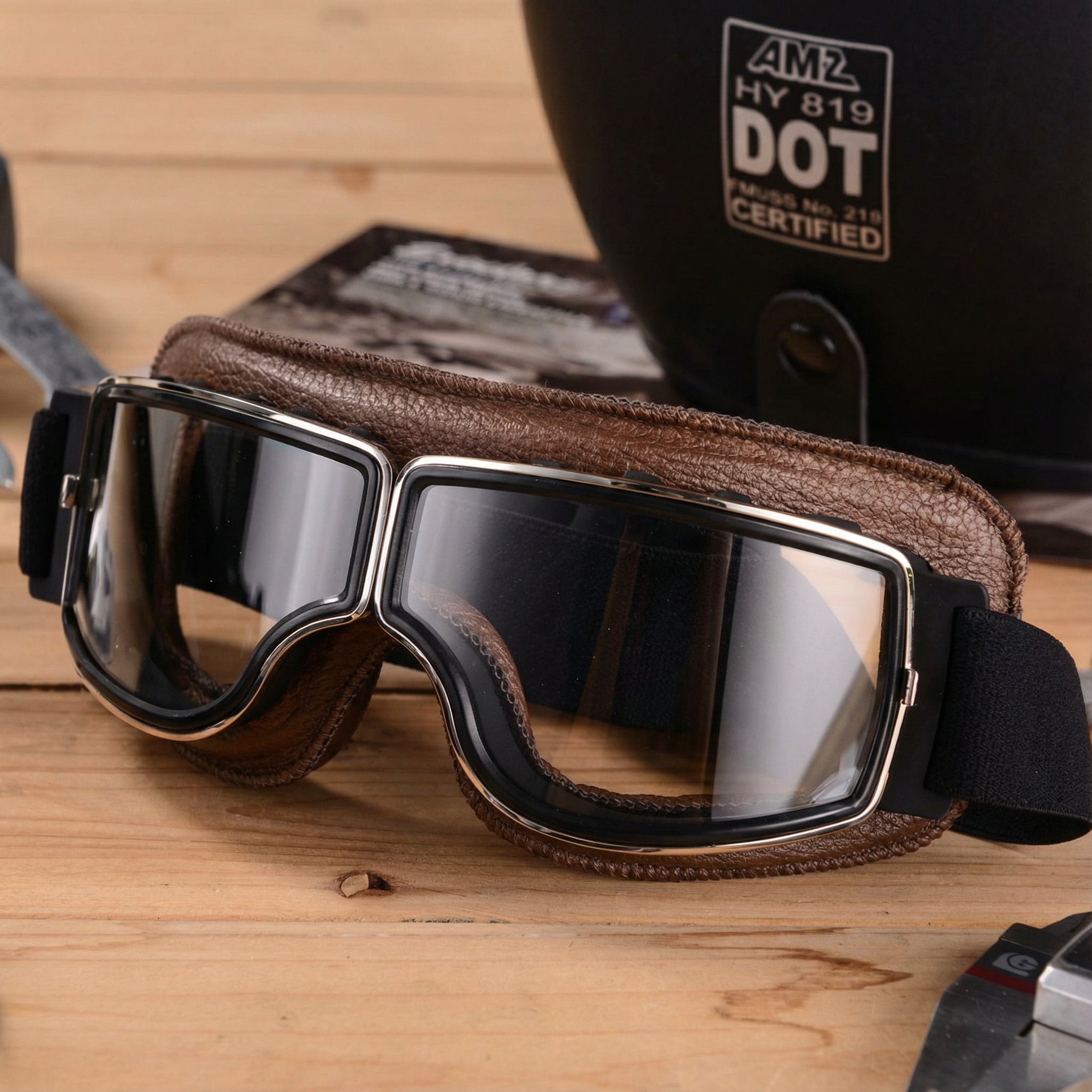 Leder Motorcykelbrille – RiderEdge