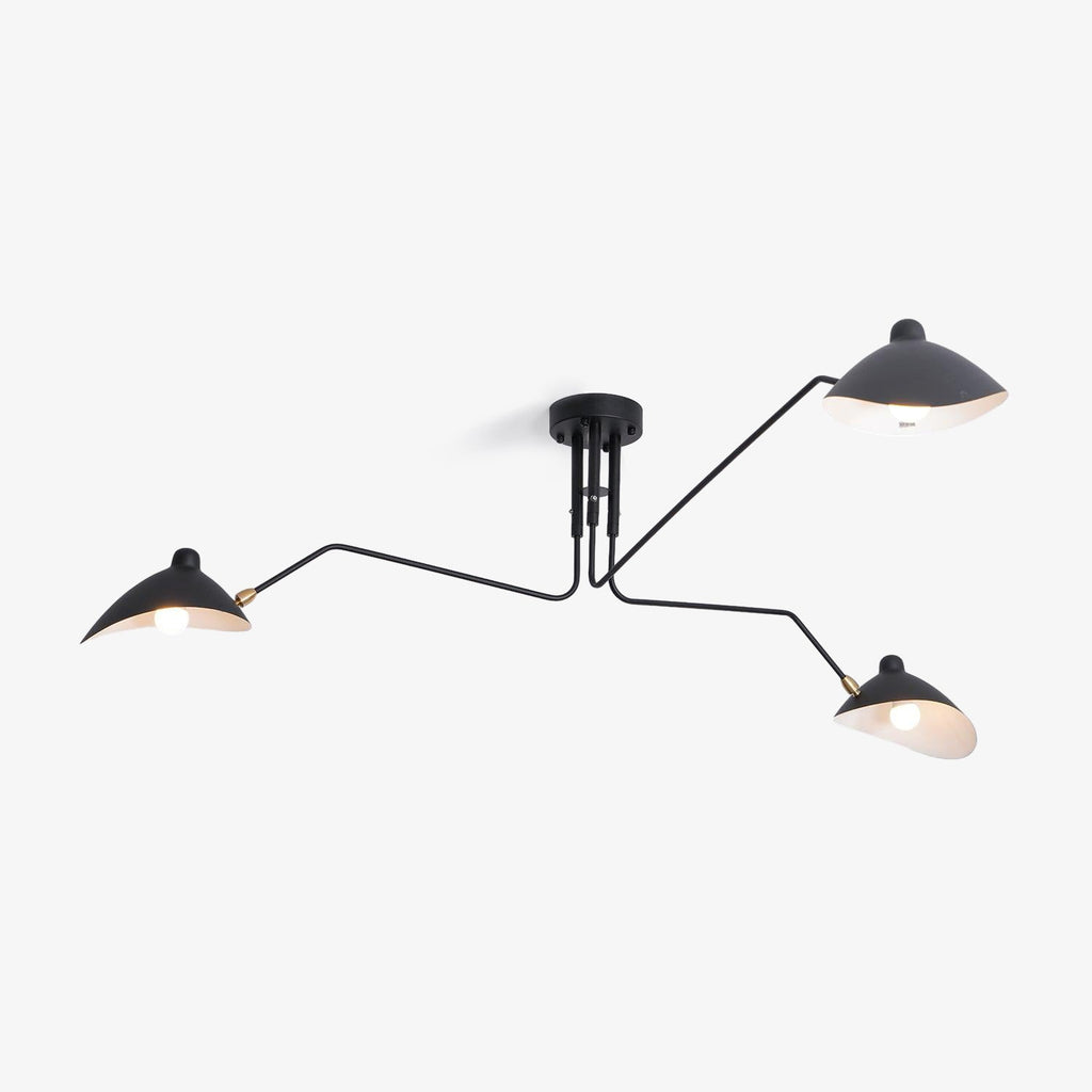 Serge Mouille Justerbar Loftlampe - Multi-Arm Design