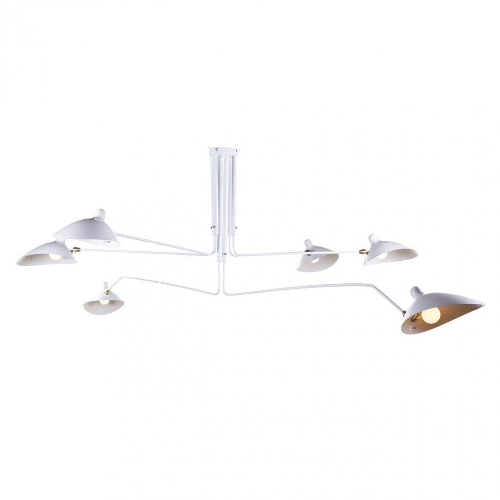 Serge Mouille Justerbar Loftlampe - Multi-Arm Design