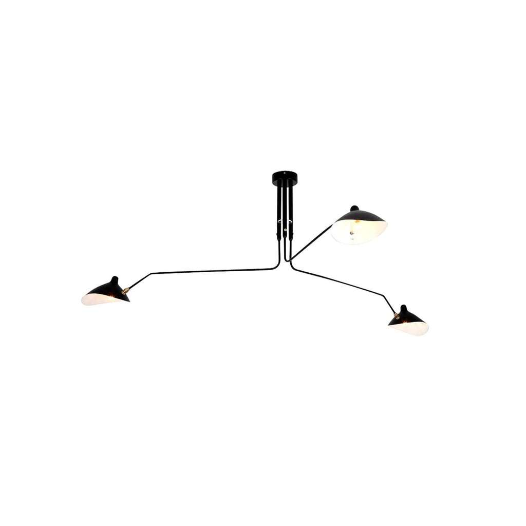Serge Mouille Justerbar Loftlampe - Multi-Arm Design