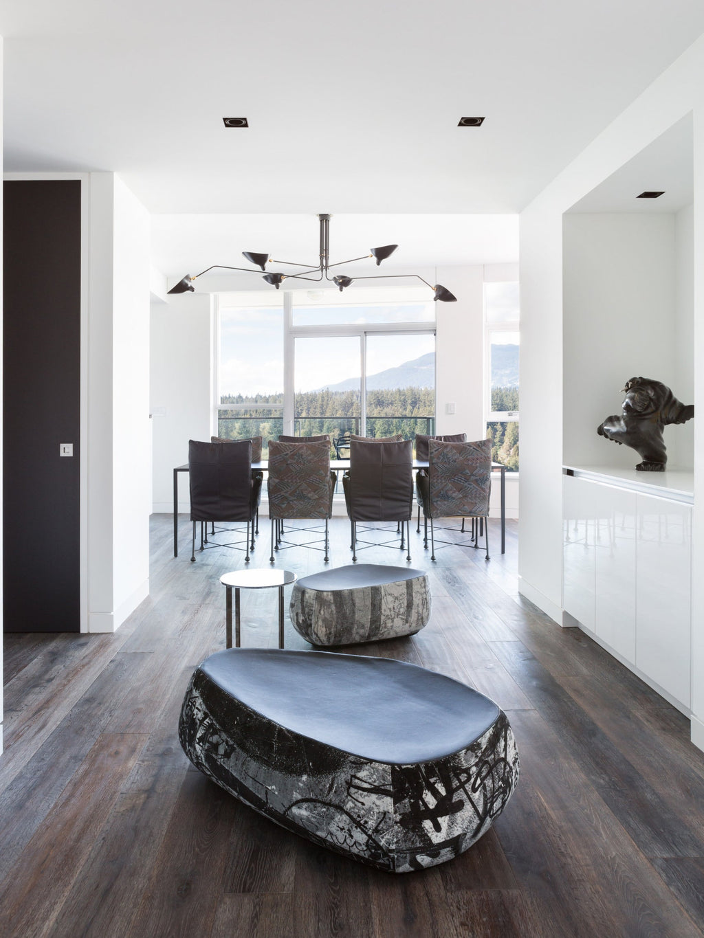 Serge Mouille Justerbar Loftlampe - Multi-Arm Design