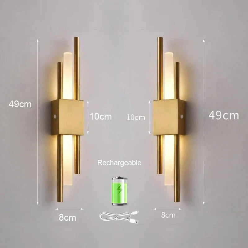 AstraBeam Genopladelig LED Væglampe Trådløs Væglampe