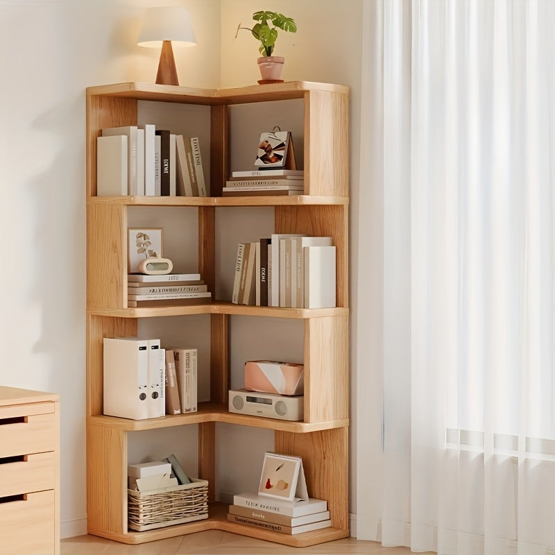 CornerWood Solid Wood Corner Cabinet – Kompakt og Praktisk