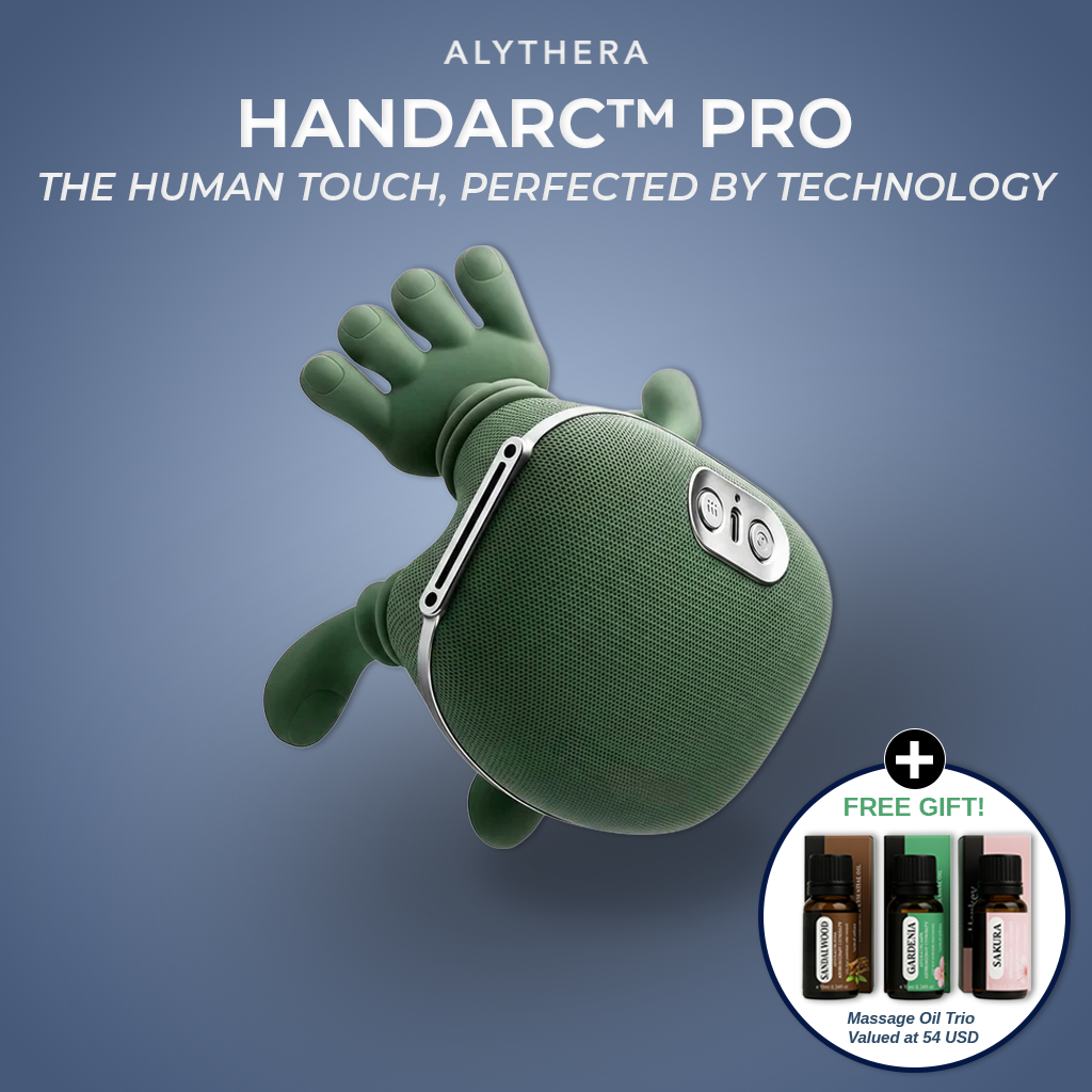 HandArc Pro Opvarmet Dybt Knådende Massager til Nakke og Ryg