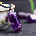 Naturlig Krystal-Amethyst Helende Halskæde – Lyra