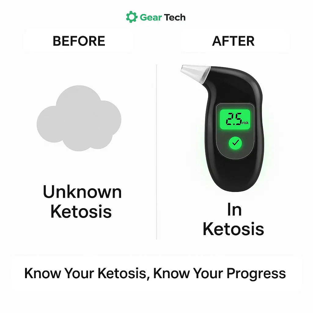 Keto Åndemåler | Præcis ketoseovervågning til vægttab og kostoptimalisering hjemme eller på farten