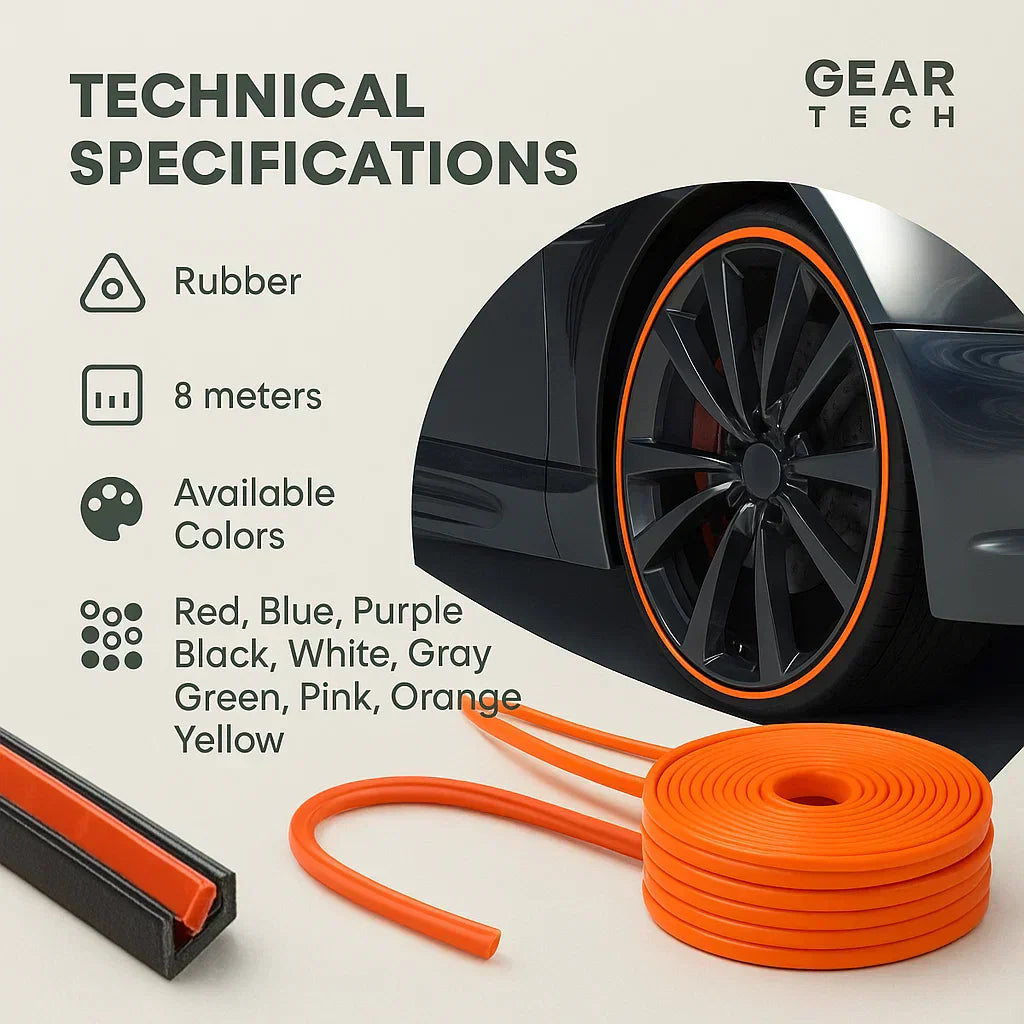 VeloGuard Alloy Rim Protector Til Beskyttelse Mod Kantbeskadigelser | Petprovac