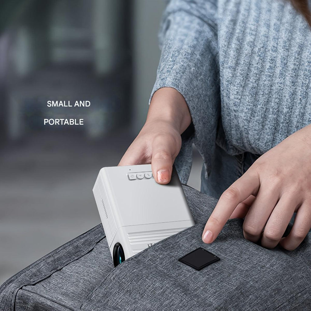 Mini Projektor – Bærbart design med 3000 lumen & HDMI/USB for klare billeder overalt