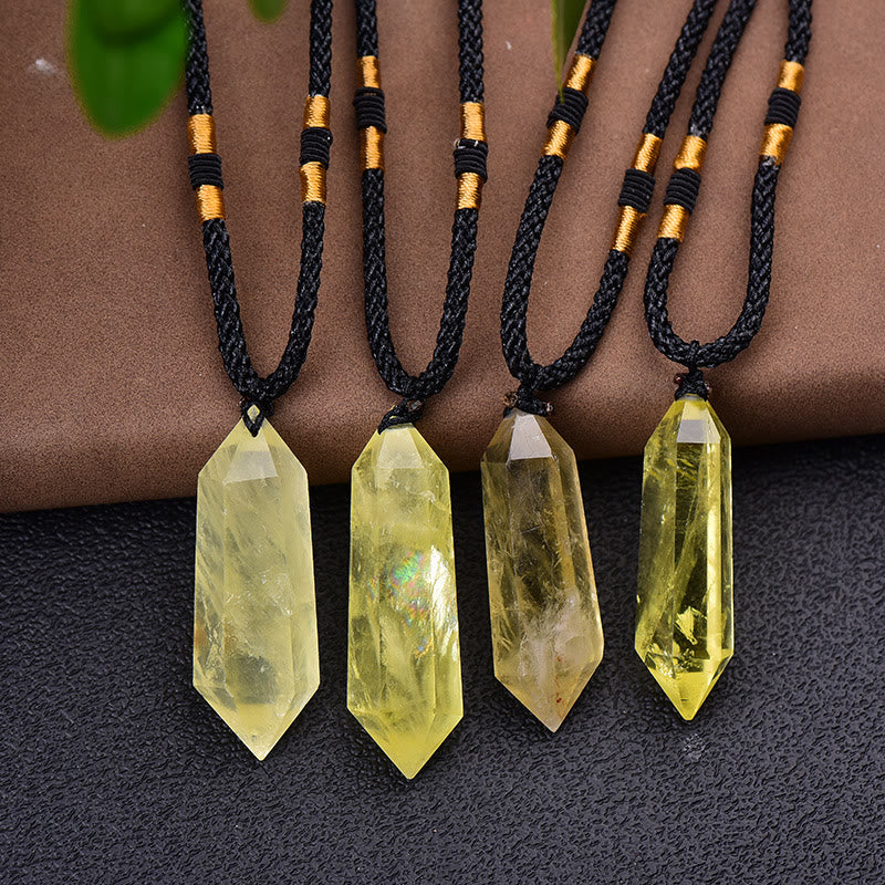 Naturlig Krystal-Amethyst Helende Halskæde – Lyra